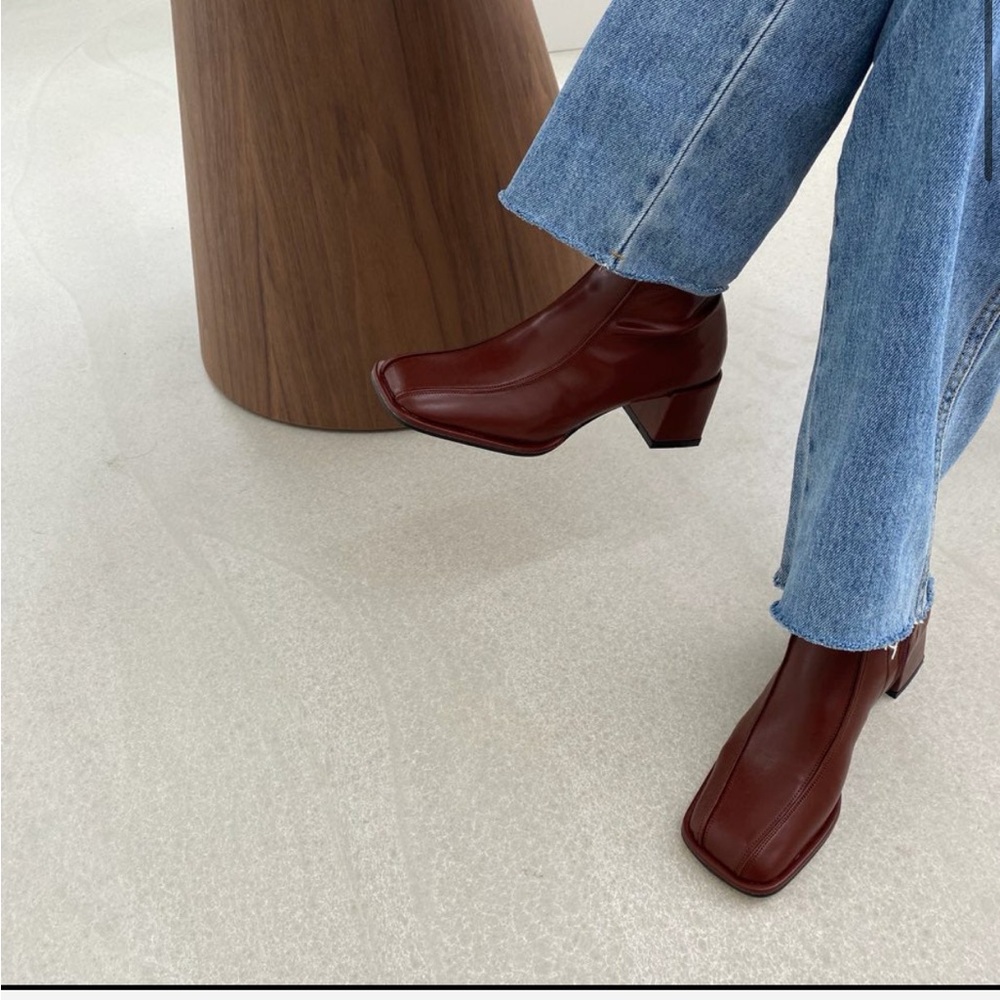 Shop Peche Avah Burgundy Boots
